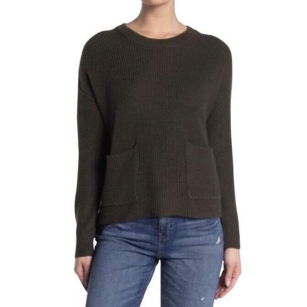 Madewell Patch Pocket Pullover Ribbed Crewneck Sw… - image 4
